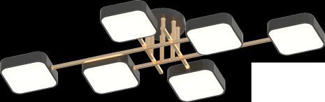 Потолочная люстра IS XI3350-6 черный + золото