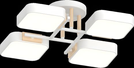 Світильник XI3352-4 білий + дерево