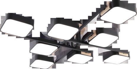 Подвесной светильник IS XI3357-8 чёрный + дерево