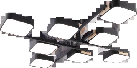 Подвесной светильник IS XI3357-8 чёрный + дерево Подвесной светильник IS XI3357-8 чёрный + дерево