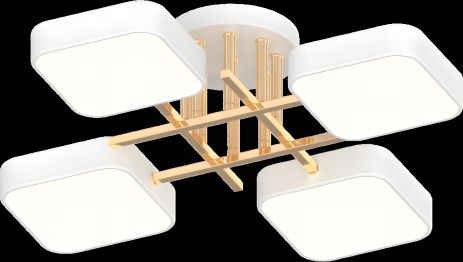 Люстра XI3350-4 білий + золото - розкішна Люстра XI3350-4 білий + золото - розкішна