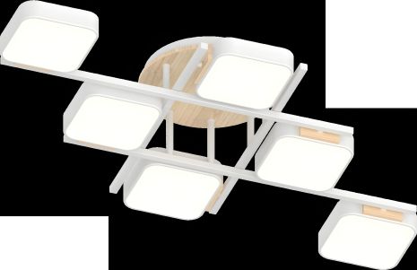 Люстра модель XI3358-6 белый + дерево