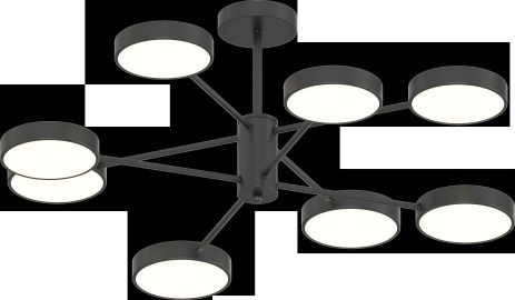 Потолочный светильник XI3339-8 в черном цвете