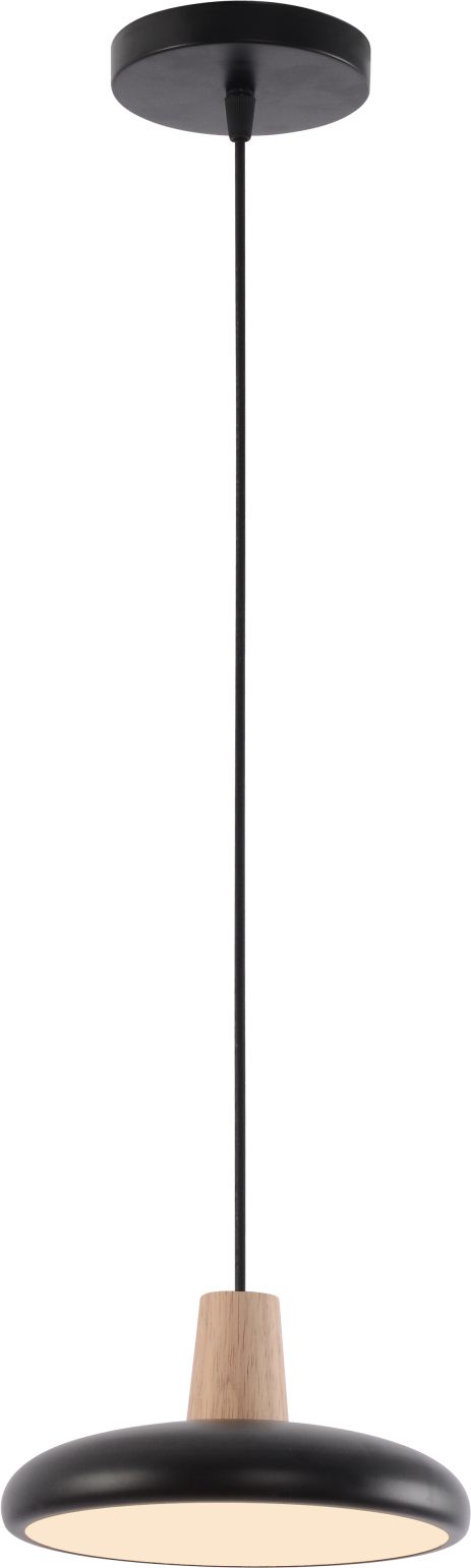 Підвісна люстра XI3342-1 чорний + дерево