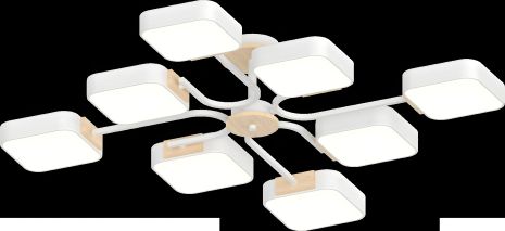 Люстра IS XI3348-8 чорний+дерево