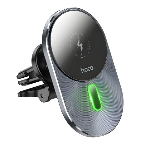 Автодержатель Hoco CA91 Magic magnetic wireless fast charging 15W серый Автодержатель Hoco CA91 Magic magnetic wireless fast charging 15W серый