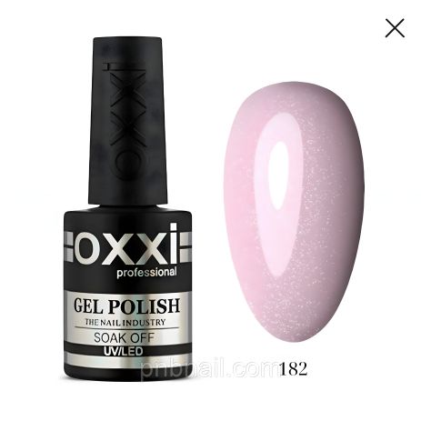 Гель-лак OXXI Professional №182 - нежно-розовый с шиммером