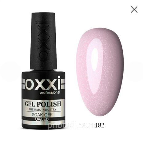 Гель-лак OXXI Professional №182 - ніжно рожевий з шимером