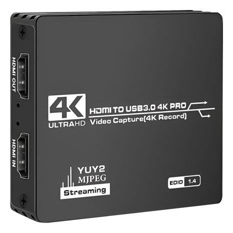 Внешняя карта видеозахвата Addap VCC-07, для записи и оцифровки видео, FPV-дронов, стриминга, USB 3.0, HDMI 4K, 60fps