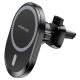 Автодержатель с Беспроводной зарядкой Borofone BH201 Magnetic Wireless 15W Черный