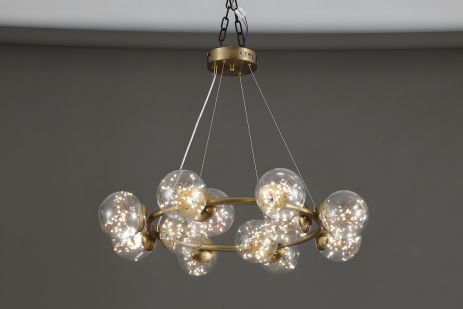 Люстра подвесная VALESO V GLX-23933/12 bronze (бронзовая)