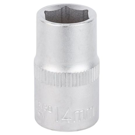 Насадка шестигранна коротка 1/2" 14мм CrV mid SIGMA 6071141