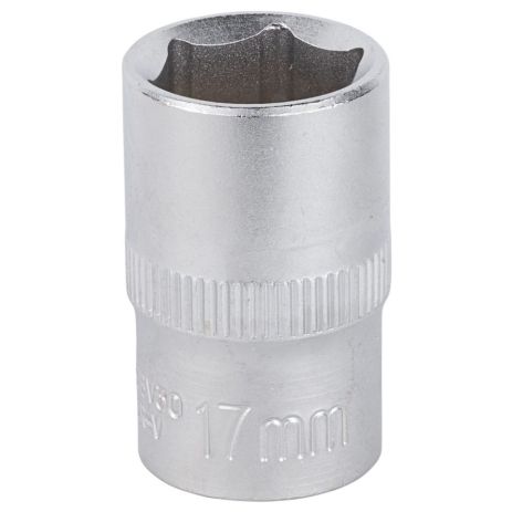 Насадка шестигранна коротка 1/2" 17мм CrV mid SIGMA 6071171