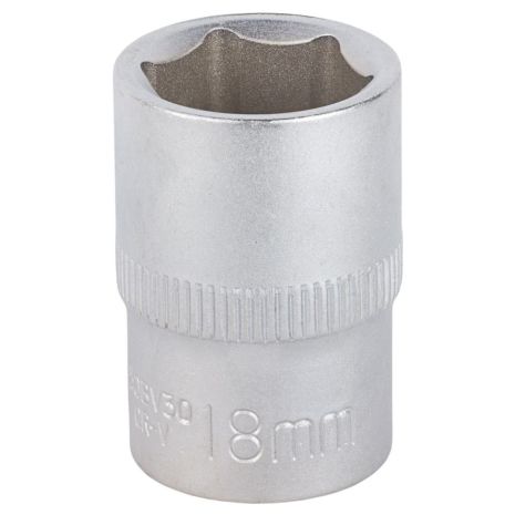 Насадка шестигранная короткая 1/2" 18мм CrV mid SIGMA 6071181