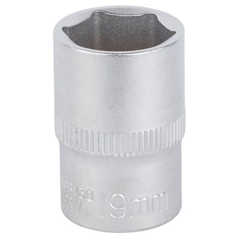 Насадка шестигранная короткая 1/2" 19мм CrV mid SIGMA 6071191