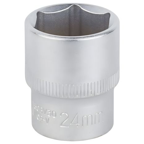 Насадка шестигранная короткая 1/2" 24мм CrV mid SIGMA 6071241