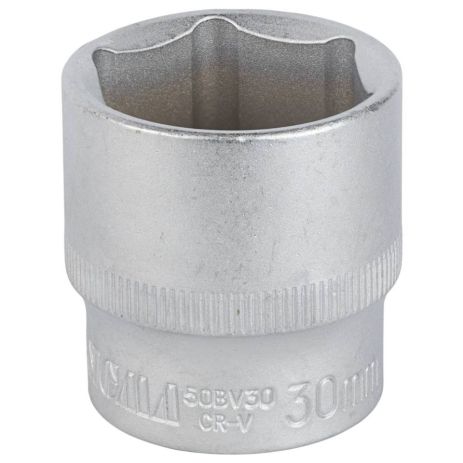 Насадка шестигранна коротка 1/2" 30мм CrV mid SIGMA 6071301