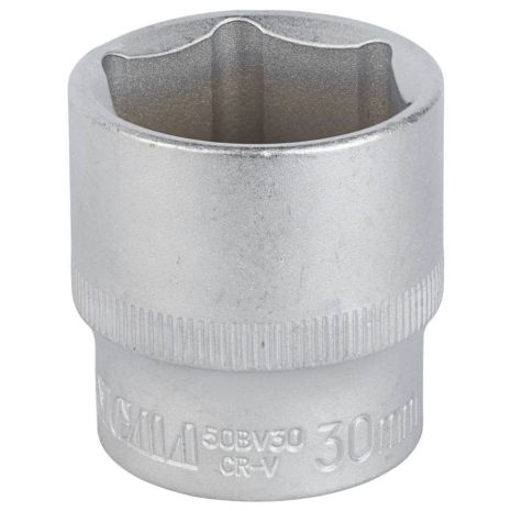 Насадка шестигранная короткая 1/2" 30мм CrV mid SIGMA 6071301