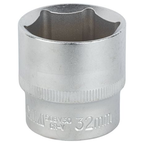 Насадка шестигранна коротка 1/2" 32мм CrV mid SIGMA 6071321