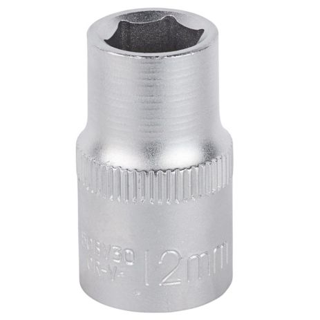 Насадка шестигранна коротка 1/2" 12мм CrV mid SIGMA 6071121