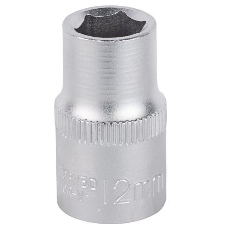 Насадка шестигранна коротка 1/2" 12мм CrV mid SIGMA 6071121