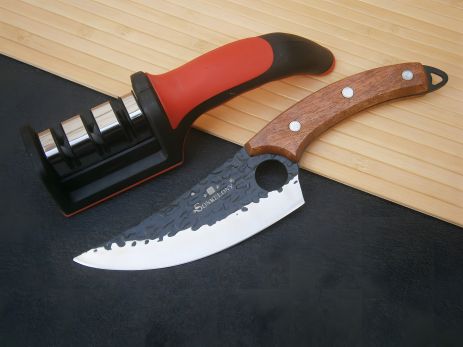 Ніж кухарський Шеф Sonmelony RT-34 Fultang 27см + подарунок Точилка для ножів Sharpener RS-168 Ніж кухарський Шеф Sonmelony RT-34 Fultang 27см + подарунок Точилка для ножів Sharpener RS-168