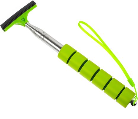 Телескопічний скребок SSA101MGR для авто (стяжка, щітка, Green)