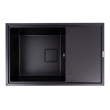 Гранитная кухонная мойка VALESO GALANS 7850 матовая, черная