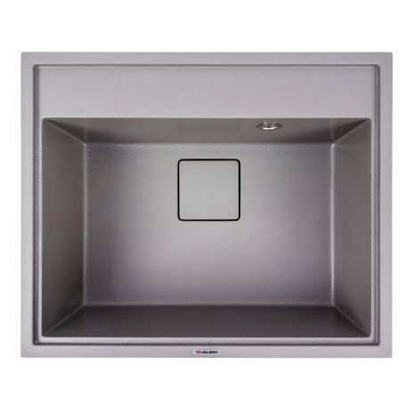 Гранитная мойка для кухни VALESO SHERLIT 6050 матовая Серый Мусон