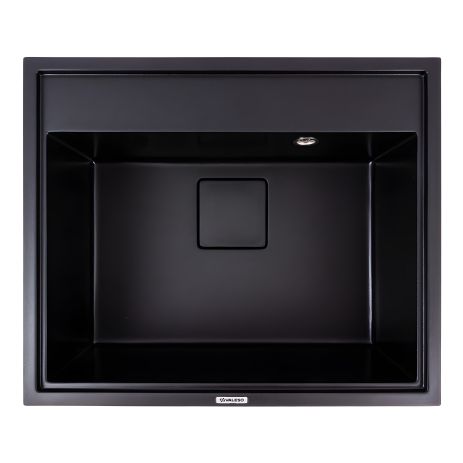 Черная матовая гранитная кухонная мойка VALESO SHERLIT 6050