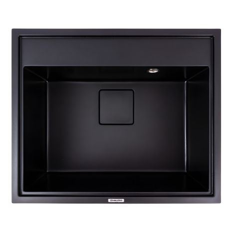 Гранітна мийка VALESO SHERLIT 6050 чорна матова