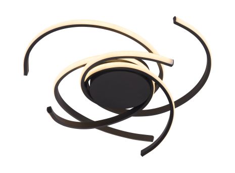 Черная светодиодная люстра LCD3001 92W Черная светодиодная люстра LCD3001 92W