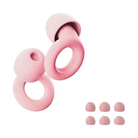 Вушні затички T2CIRP, кільце, силіконові, з набором амбушур (3 пари) Pink