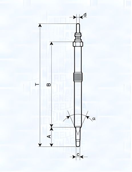Свічка розжарювання для NISSAN PRIMASTAR, OPEL VIVARO, RENAULT MASTER, MAGNETI MARELLI (062900026304) Свічка розжарювання для NISSAN PRIMASTAR, OPEL VIVARO, RENAULT MASTER, MAGNETI MARELLI (062900026304)