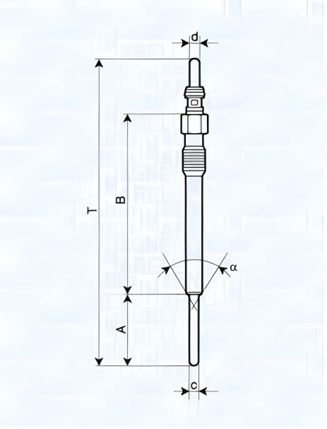 Свічка розжарювання для CHEVROLET AVEO, FORD KA, PEUGEOT BIPPER, MAGNETI MARELLI (062900090304) Свічка розжарювання для CHEVROLET AVEO, FORD KA, PEUGEOT BIPPER, MAGNETI MARELLI (062900090304)