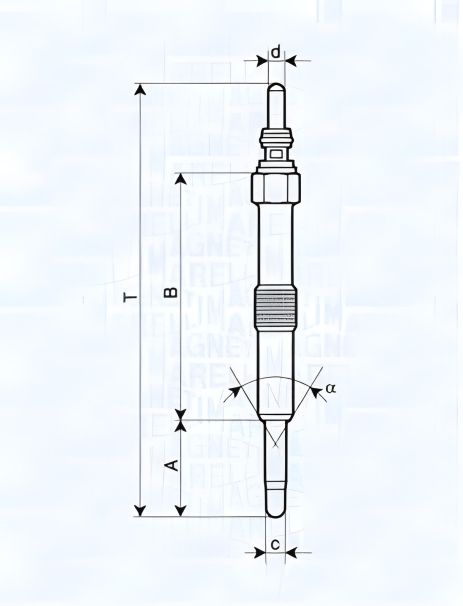 Свічка розжарювання для LAND ROVER, MAGNETI MARELLI (062900067304) Свічка розжарювання для LAND ROVER, MAGNETI MARELLI (062900067304)