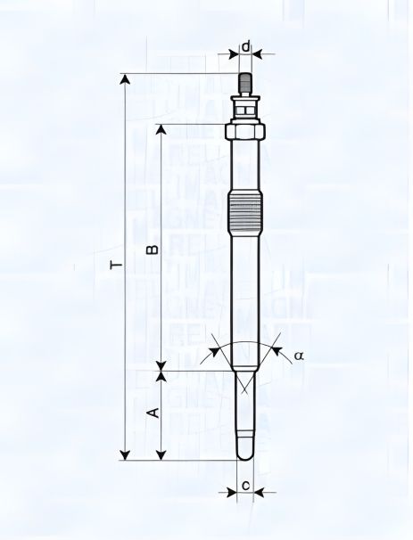 FORD KUGA, VOLVO V70, PEUGEOT 508, Свічка розжарювання MAGNETI MARELLI (062900049304) FORD KUGA, VOLVO V70, PEUGEOT 508, Свічка розжарювання MAGNETI MARELLI (062900049304)