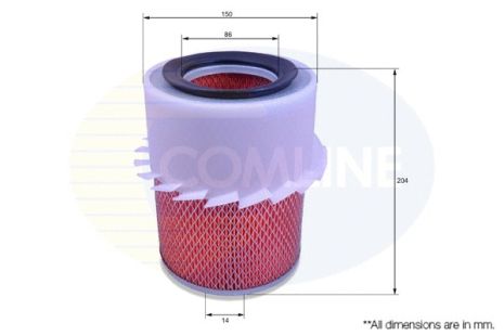 Фильтр воздушный MITSUBISHI PAJERO, MITSUBISHI L200, COMLINE (CMB12399)