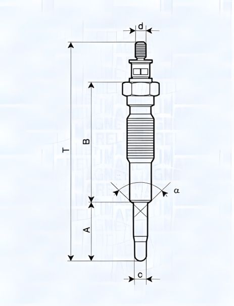 Свічка розжарювання для MAZDA 323, MAGNETI MARELLI (062900094304) Свічка розжарювання для MAZDA 323, MAGNETI MARELLI (062900094304)