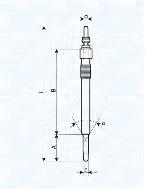 Накаливания свеча для VW LT, MAGNETI MARELLI (062900050304) Накаливания свеча для VW LT, MAGNETI MARELLI (062900050304)