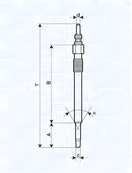 Розжарювання свічка VW LT, MAGNETI MARELLI (062900050304) Розжарювання свічка VW LT, MAGNETI MARELLI (062900050304)