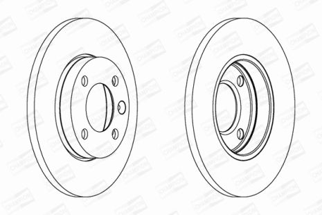 Диск гальмівний VW, VW, SEAT CORDOBA, CHAMPION (561141CH)