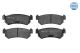 Комплект тормозных колодок CHEVROLET LACETTI, DAEWOO LACETTI, DAEWOO NUBIRA, MEYLE (0252407114)