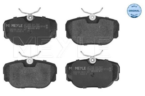 Комплект гальмівних колодок BMW 3, BMW Z1, MEYLE (0252117317)