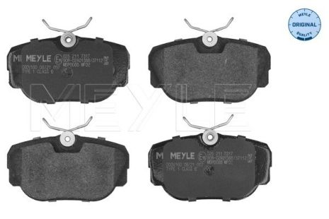Комплект гальмівних колодок BMW 3, BMW Z1, MEYLE (0252117317)
