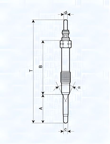 Розжарювальна свічка SUZUKI SX4, SAAB 9-3, OPEL ZAFIRA, MAGNETI MARELLI (062900053304) Розжарювальна свічка SUZUKI SX4, SAAB 9-3, OPEL ZAFIRA, MAGNETI MARELLI (062900053304)