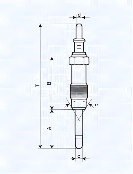 Розжарювальна свічка HYUNDAI H100, MERCEDES-BENZ VARIO, MERCEDES-BENZ SPRINTER, MAGNETI MARELLI (062900046304) Розжарювальна свічка HYUNDAI H100, MERCEDES-BENZ VARIO, MERCEDES-BENZ SPRINTER, MAGNETI MARELLI (062900046304)