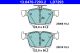 Комплект гальмівних колодок SKODA KAROQ, SEAT LEON, AUDI A3, ATE (13047072932)