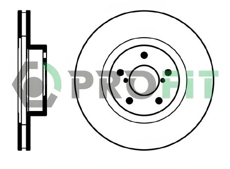 Гальмівний диск SUBARU LEGACY, SUBARU IMPREZA, SUBARU FORESTER, PROFIT (50100679)