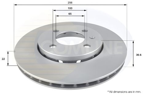 Диск гальмівний для SKODA E-CITIGO, SEAT Mii, VW LOAD, COMLINE (ADC2600V)